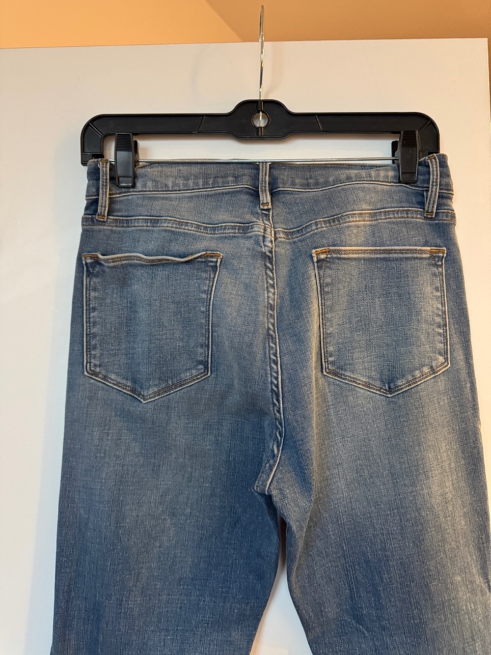 Frame Le High Denim Medium Blue Flare Jeans - Picture 6 of 8